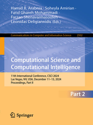 cover image of Computational Science and Computational Intelligence
